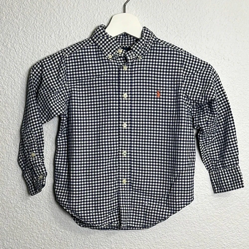 Ralph Lauren Boys Size 4/4T‎ Long Sleeve Button Down Shirt